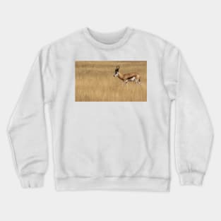 Springbok walking. Crewneck Sweatshirt